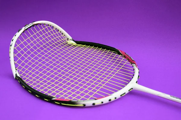 Gebroken Frame Racket Van Badminton Sport Zachte Selectieve Focus Concept — Stockfoto