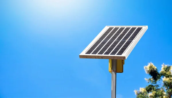 Fotovoltaïsche Paneel Nieuwe Technologie Voor Opslag Gebruik Van Kracht Van — Stockfoto