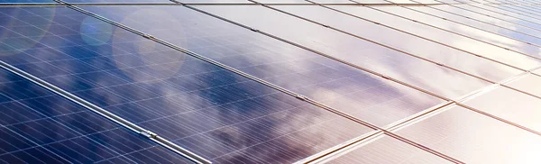 Photovoltaic Panel New Technology Store Use Power Nature Human Life — Fotografia de Stock