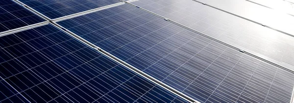 Photovoltaic Panel New Technology Store Use Power Nature Human Life — Fotografia de Stock