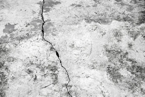 The pattern of the outdoor cement floor with cracks and stains on the surface of cement floor, soft and selective focus.
