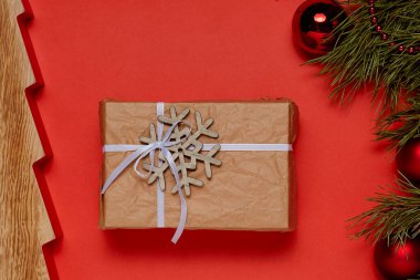 Noel veya yeni yıl arkaplanı ve Noel hediyeleri