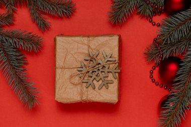 Noel veya yeni yıl arkaplanı ve Noel hediyeleri