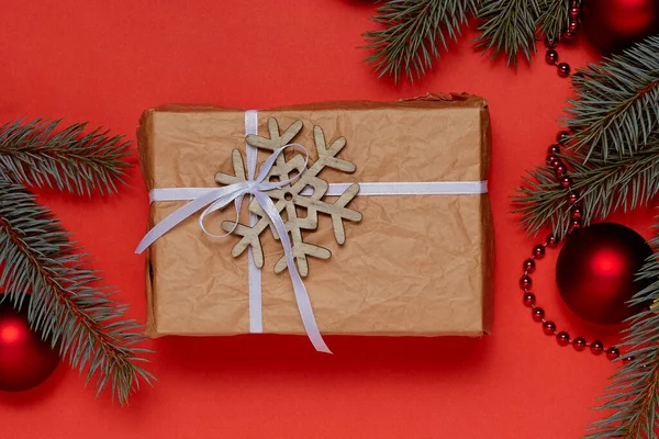 Noel veya yeni yıl arkaplanı ve Noel hediyeleri