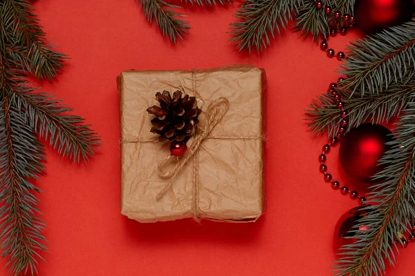 Noel veya yeni yıl arkaplanı ve Noel hediyeleri