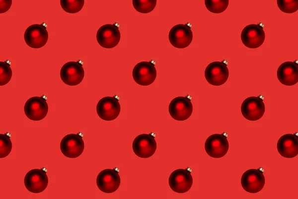 Kerst Patroon Met Kerstballen Voor Achtergrond Stockfoto
