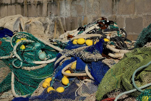 Filet de pêche sur le quai — Stockfoto