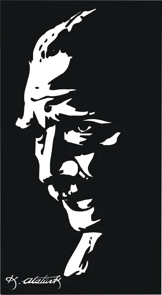 Ataturk portret — Stockvector