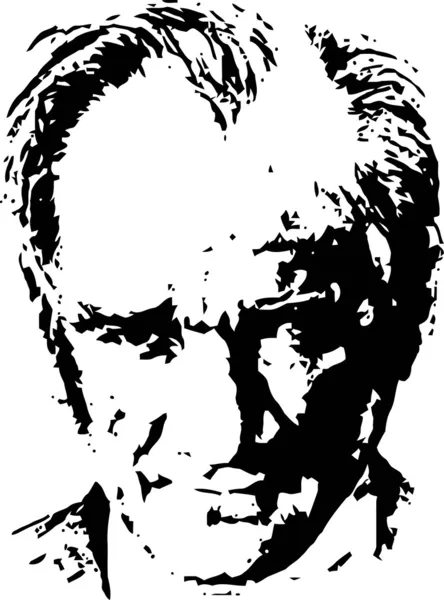 Ataturk portrait — Stock Vector