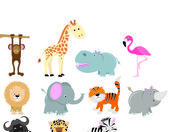 Картина, постер, плакат, фотообои "cartoon animals", артикул 43198445