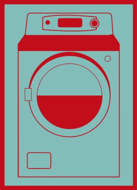 Çamaşır makinesi pop sanat