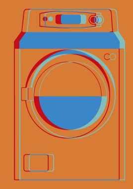 Çamaşır makinesi pop sanat