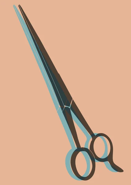 Pop art. Pair of scissors. — Stock Vector