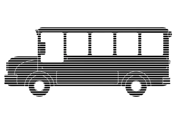 Pop art de bus — Image vectorielle