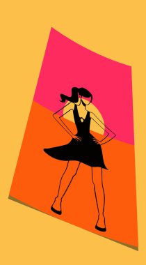 Pop art. Dans kadın