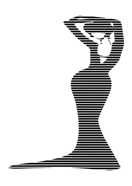 Поп-арт Танцующая женщина — стоковый вектор