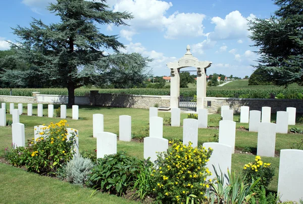 Guerra 14-18. Cemitério chinês de Noyelles-sur-Mer, França — Fotografia de Stock