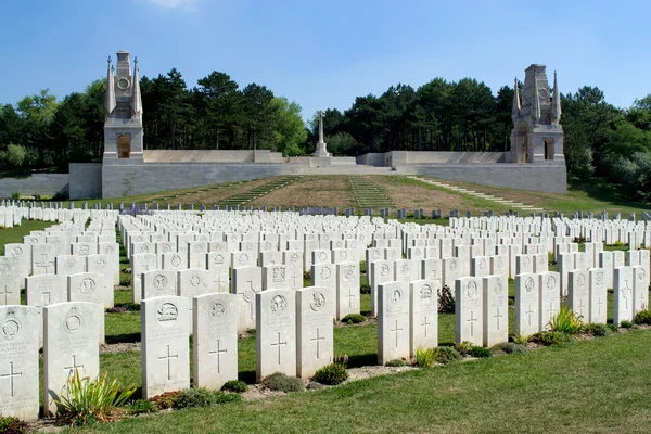 War 14-18. British cemetery of Étaples. France — Stockfoto