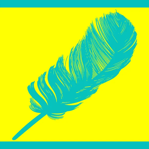 Plume pop art — Image vectorielle