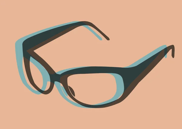 Arte pop gafas — Vector de stock