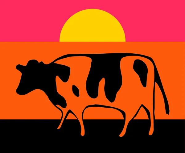 Αγελάδα ποπ αρτ — Διανυσματικό Αρχείο
