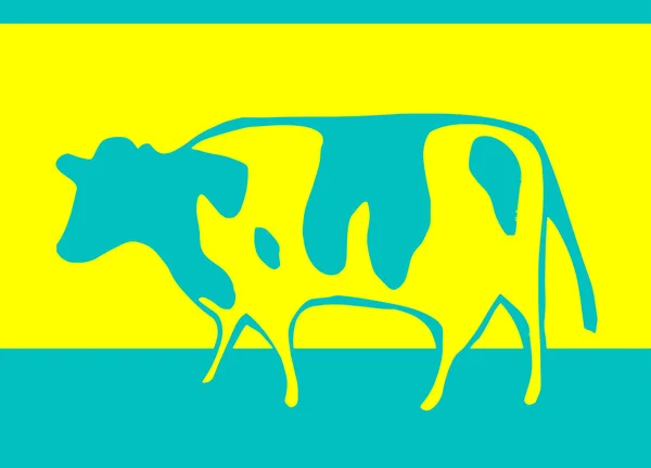 Αγελάδα ποπ αρτ — Διανυσματικό Αρχείο