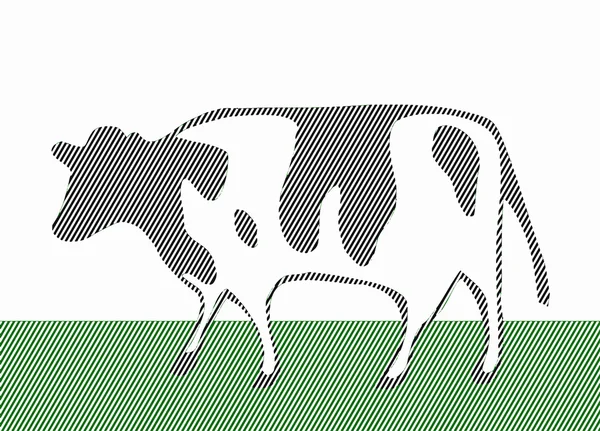 Arte pop de vaca —  Vetores de Stock