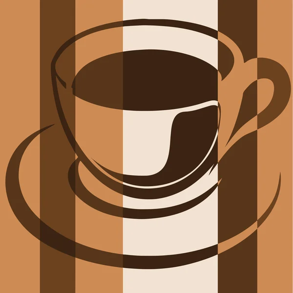 Uma xícara de café. Pop art — Vetor de Stock