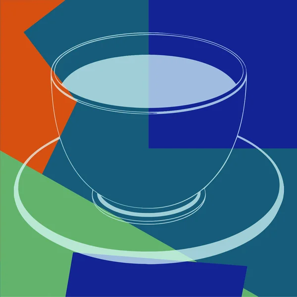 Cup of coffee. Pop art — Stock Vector