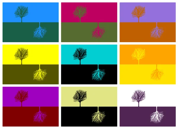 Mrtvý strom — Stockový vektor