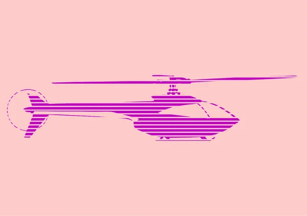 Pop art. helicopter — Stock Vector