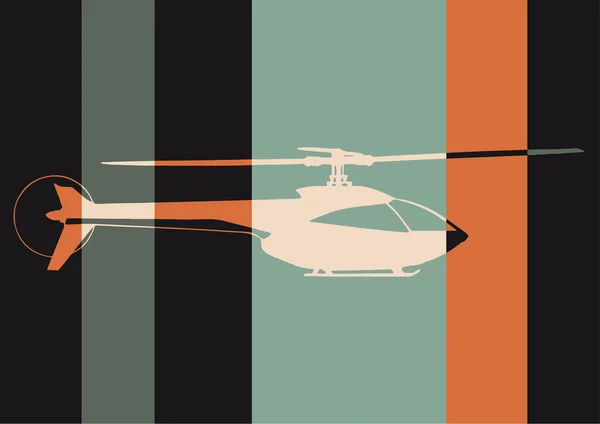 Pop art. helicopter — Stock Vector