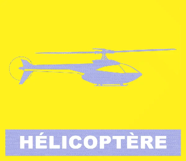 Arte pop. helicóptero — Archivo Imágenes Vectoriales