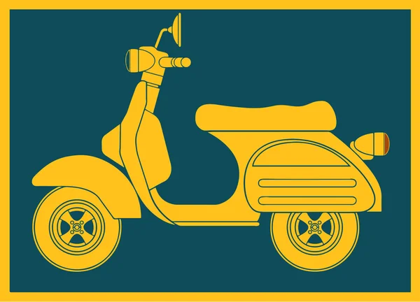 Pop art. Scooter — Stock Vector