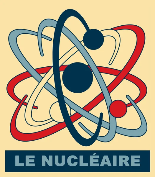 Arte pop. Energía nuclear — Vector de stock