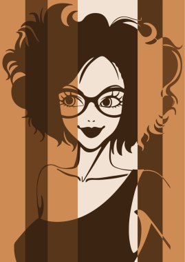 Pop art. kadın portresi