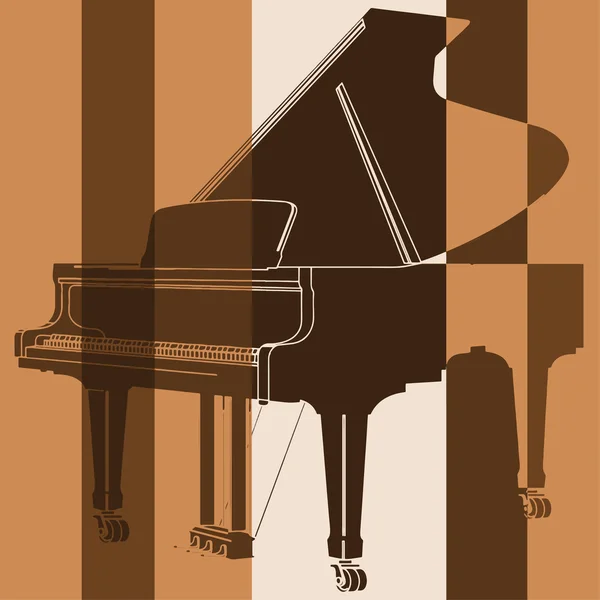 Pop art. Pianoforte — Vettoriale Stock