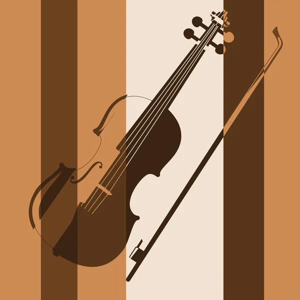 Violon. Pop art — Image vectorielle