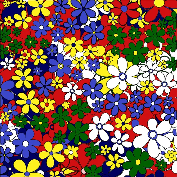 Pop art. Puissance fleur — Image vectorielle