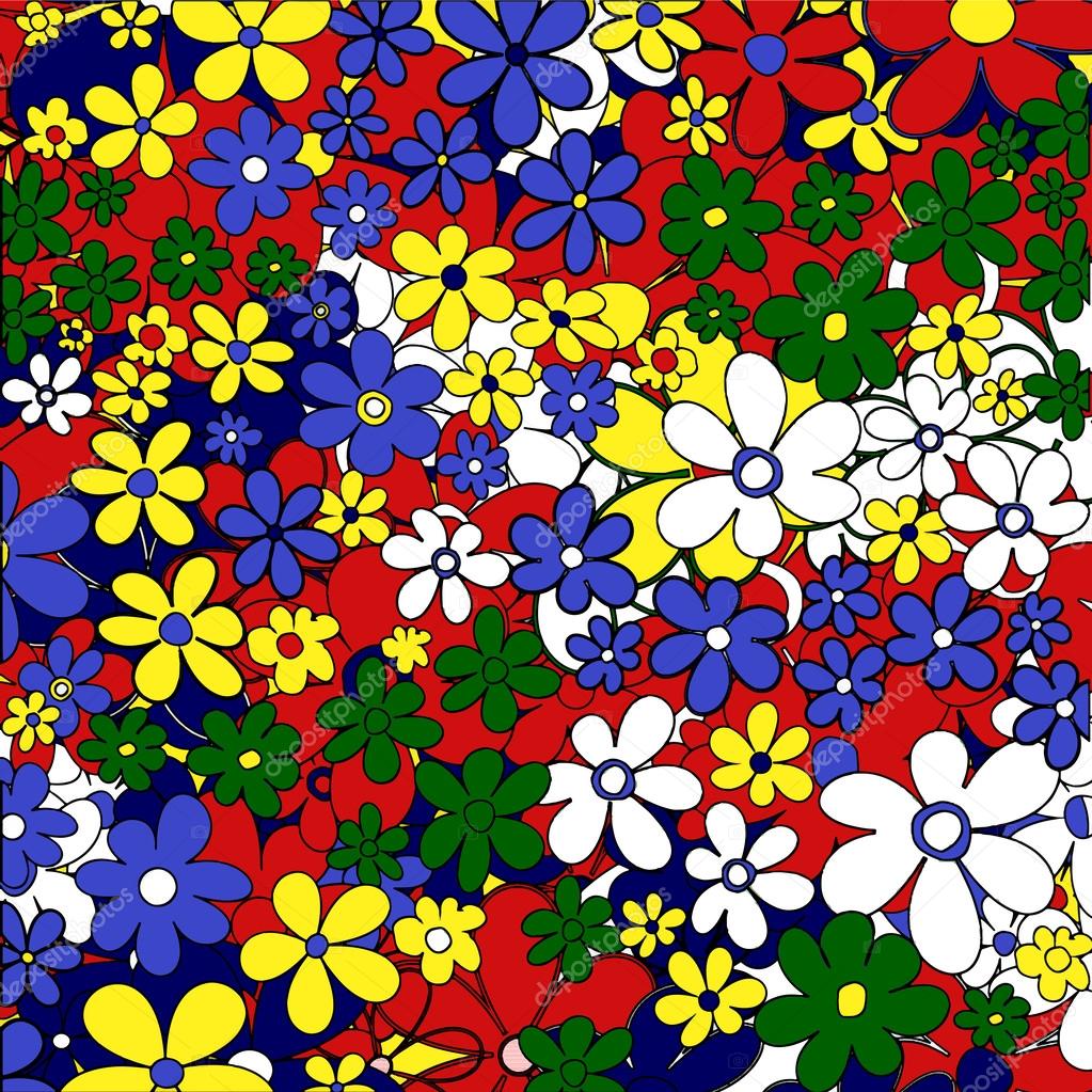 Pop art. Power flower