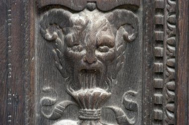 Şeytan ön kapıda Kilisesi Saint-Ouen, Rouen, Fransa.