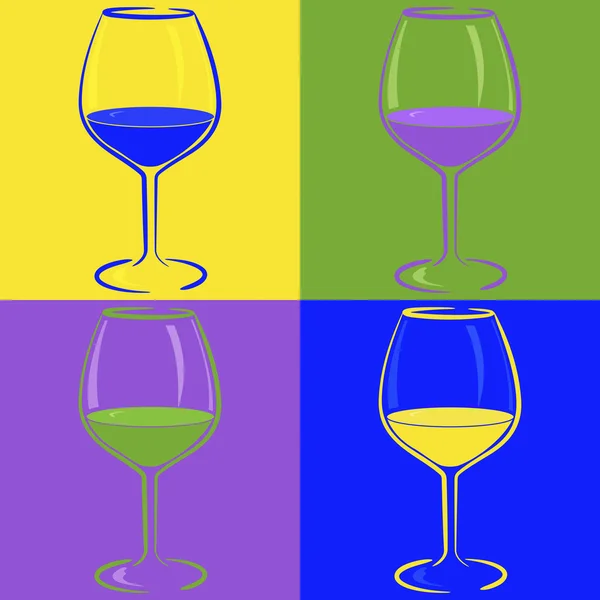 Alcohol glass — Stock Vector