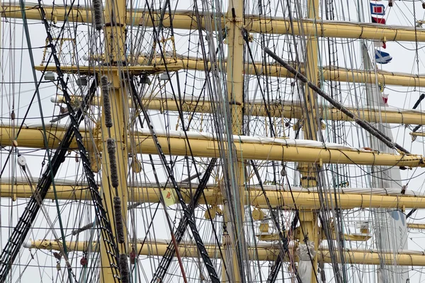 Détail des Quatre-Mâts dans le port de Dunkerque.France — Photo