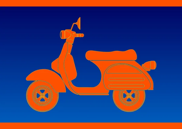 Arte di schiocco di scooter — Foto Stock