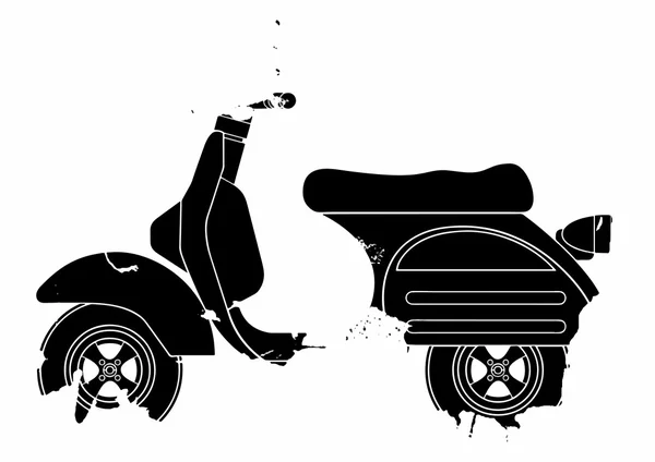 Scooter pop art.Inspiration d'Andy Warhol — Image vectorielle