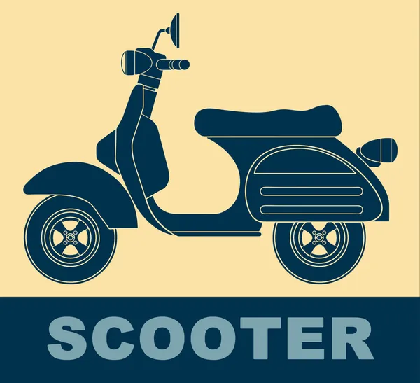 Scooter Pop art.inspiration von andy warhol — Stockvektor