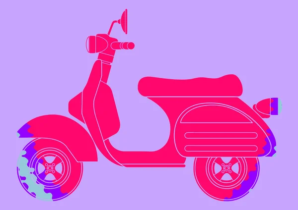 Scooter pop art.Ispirazione da Andy Warhol — Vettoriale Stock