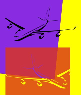 Pop art. uçak