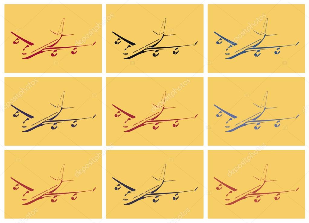 Pop art. Plane