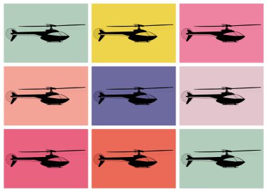 Pop art. Helikopter
